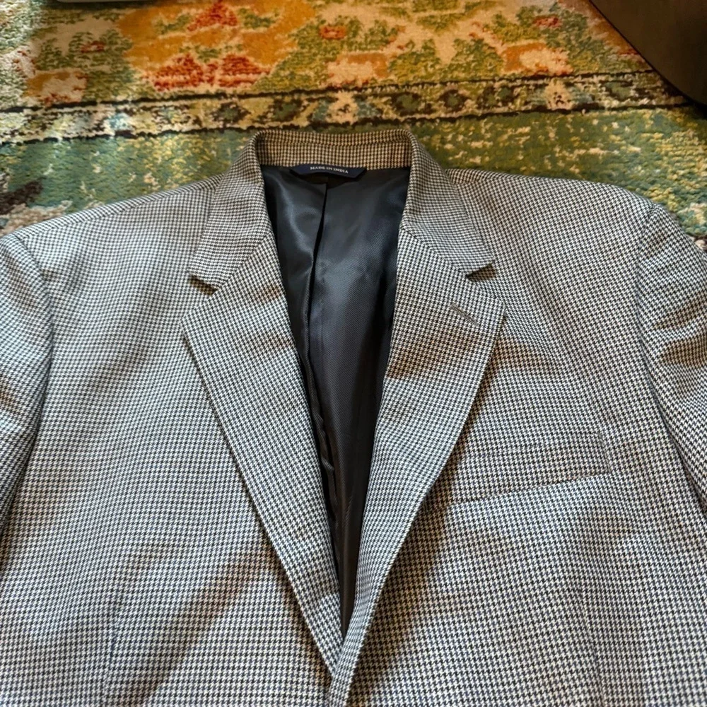 Croft & Barrow houndstooth Men's Gray Blazer
